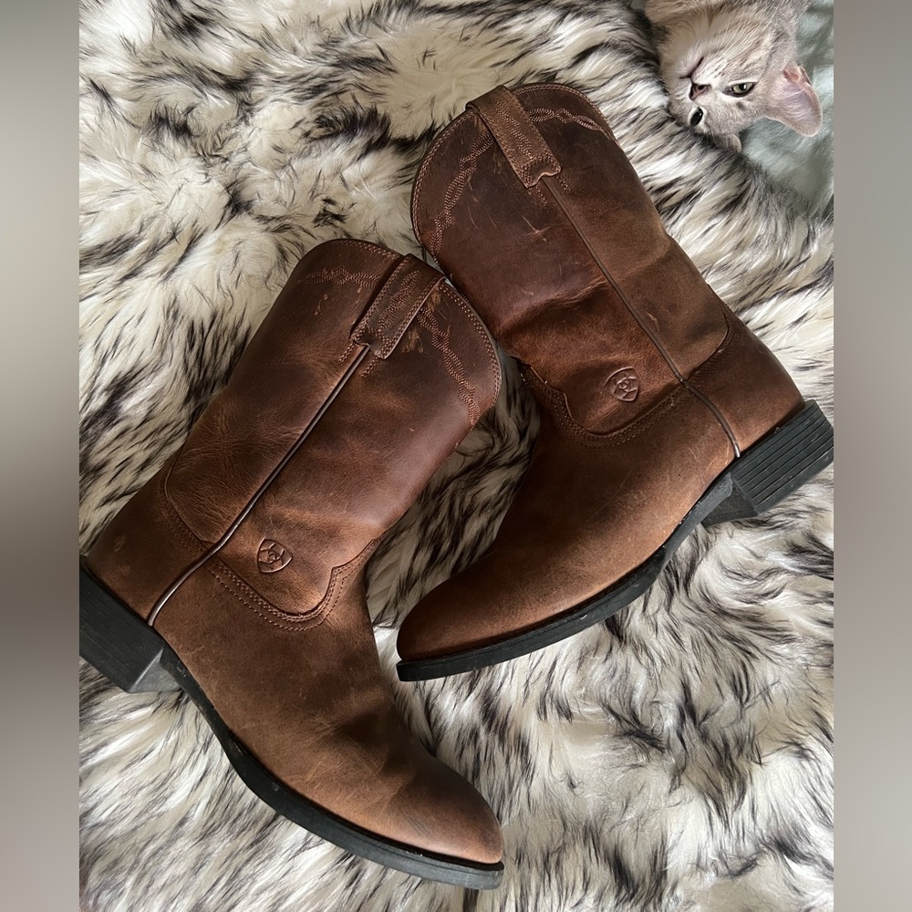 Ariat Men's Distressed Brown Leather Boots
